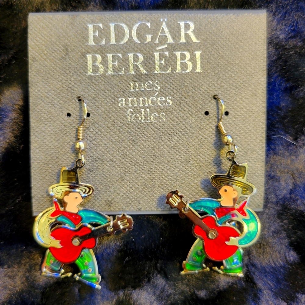 VTG Edgär Berébi cowboy earrings
